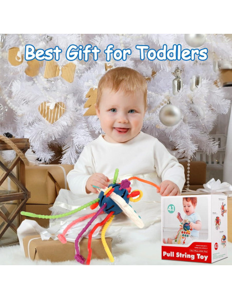 Juguete Montessori Hooku Pulpo Azul para Bebés 1 Año Juguete Montessori Hooku Pulpo Azul para Bebés 1 Año