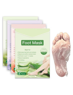 Mascarilla Exfoliante para Pies YUYAJK 8pcs Hidratante Mezclado