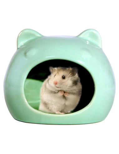Escondite de Hámster de Cerámica Bifang 11.4x8.9cm Cian