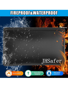 Bolsas de Dinero a Prueba de Fuego JHSafer 2pcs 27.94x16cm 2