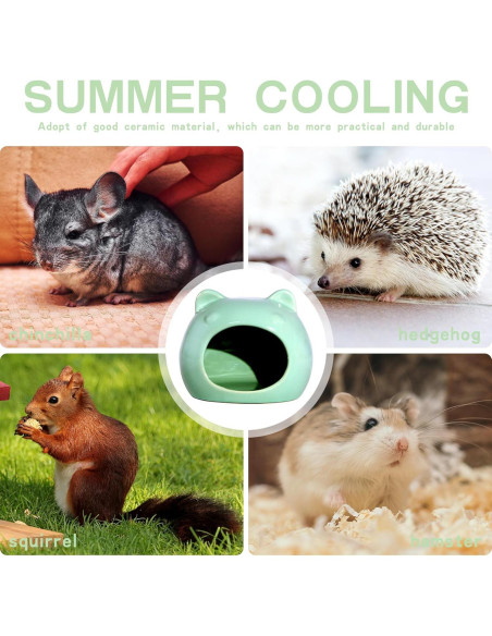 Escondite de Hámster de Cerámica Bifang 11.4x8.9cm Cian