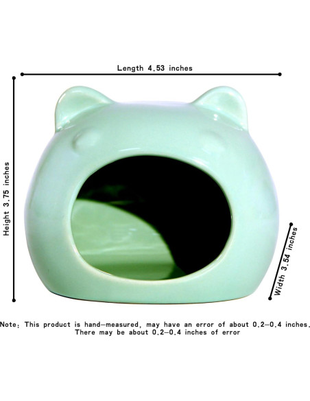 Escondite de Hámster de Cerámica Bifang 11.4x8.9cm Cian