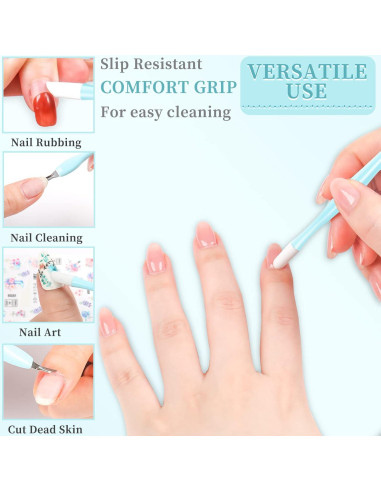 50 Piezas Recortador de Cutículas Heemeei - Herramientas de Uñas