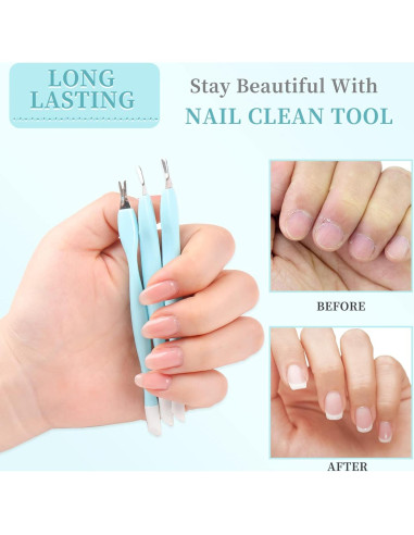 50 Piezas Recortador de Cutículas Heemeei - Herramientas de Uñas