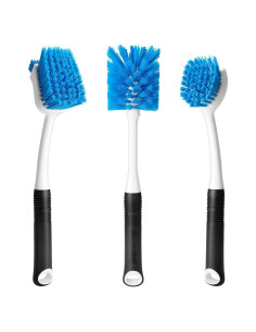 Kit de Cepillos de Limpieza MOSOLAN para Botellas y Platos - 3 Piezas