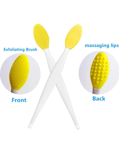 8 Piezas Cepillo Exfoliante de Labios New Prominent - Silicona Suave