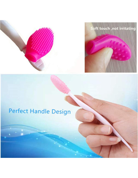 8 Piezas Cepillo Exfoliante de Labios New Prominent - Silicona Suave