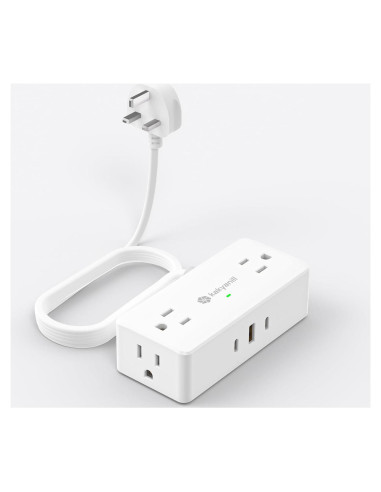 Adaptador de Enchufe de Viaje Kakyanill 7 en 1 para Reino Unido