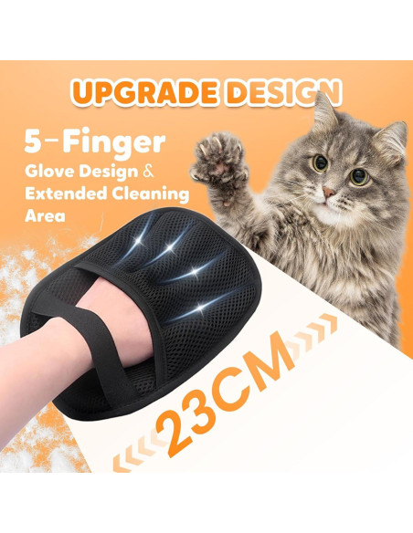 Guantes Quitapelos Seivble para Mascotas, Reutilizables y Eficientes