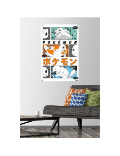 Cartel de Pared Pokémon Trio Anime Trends 56.8x86.4cm 2