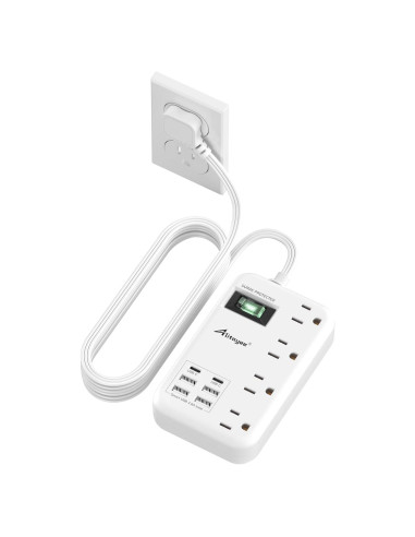 Toma de Corriente de Viaje Alitayee 6 USB 24W 1.83m