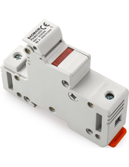 Portafusibles Baomain RT18-63 con 5 Fusibles Cerámicos 63A