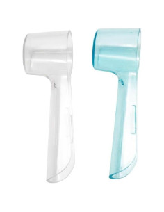Cubiertas para Cepillos de Dientes Oral-B - Paquete de 2 - Transparente y Azul