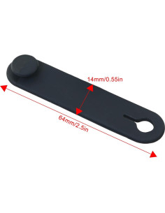 10 Sujetadores de Cable de Silicona FMHXG 60x14mm Negro 2