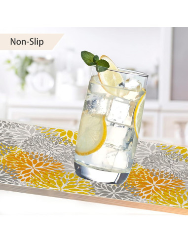 Set de 6 Manteles Individuales CIAIDU Lino 30x45 cm Flor Dahlia