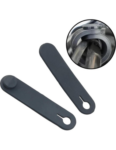 10 Sujetadores de Cable de Silicona FMHXG 60x14mm Negro