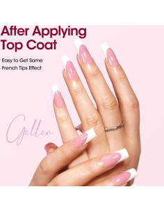 Consejos de Uñas de Gel Suave Gellen 150 pcs Rosados Cuadrados 2