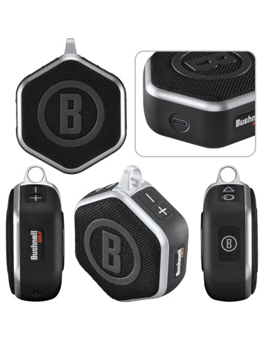 Altavoz Bluetooth GPS Wearable4U Wingman Mini Negro/Plata con Auriculares