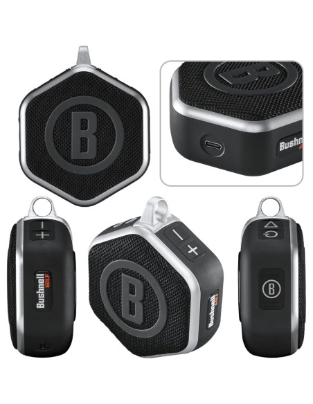 Altavoz Bluetooth GPS Wearable4U Wingman Mini Negro/Plata con Auriculares