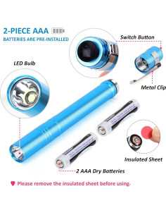 Paquete de 15 Linternas LED SEAMAGIC con 30 Pilas AAA 2