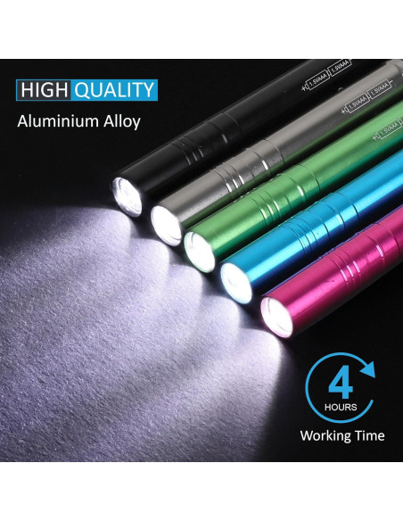 Paquete de 15 Linternas LED SEAMAGIC con 30 Pilas AAA