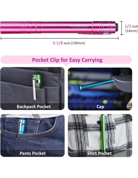 Paquete de 15 Linternas LED SEAMAGIC con 30 Pilas AAA