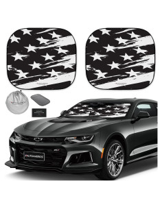 Protector Solar Plegable Autoamerics 2 Piezas Bandera EE. UU.