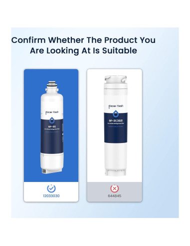 Filtro de Agua GLACIER FRESH para Bosch 11025825 GF-55