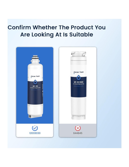 Filtro de Agua GLACIER FRESH para Bosch 11025825 GF-55