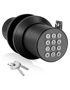 Cerradura Digital FITNATE Manija de Puerta con Teclado Negra