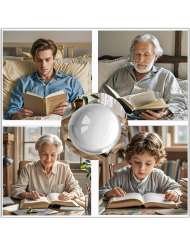 Pisapapeles de Cristal Bluwtoclan 4 Pcs 4.8 cm Aumentador