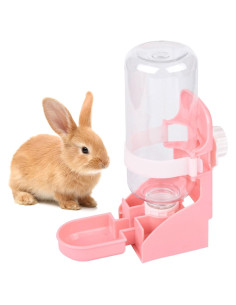 Dispensador Automático de Agua JOCNIKA para Conejos 500ml Rosa