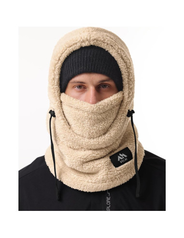 Balaclava de Forro Polar Unisex a Prueba de Viento Beige