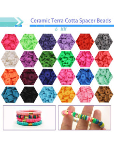 Kit de Perlas de Arcilla GREENTIME 4500 pcs 24 Colores 6 mm 2
