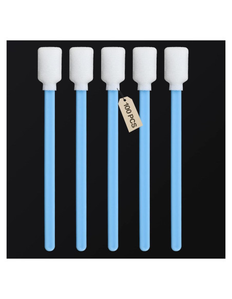 100 Bastones de Limpieza de Espuma Sin Pelusa CongGongGo