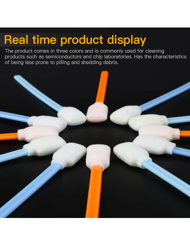 100 Bastones de Limpieza de Espuma Sin Pelusa CongGongGo