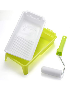 Kit Mini Rodillo de Pintura KUPOO 10.16 cm con Bandeja y Recambios 2