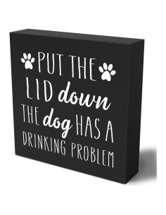 Cartel de Madera Decorativo Woght 12.7x12.7 cm Ecológico