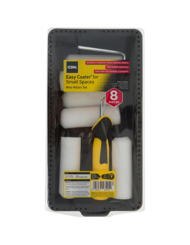 Kit de Rodillo Mini Coral 43401 - 8 Piezas, 500ml, Espuma