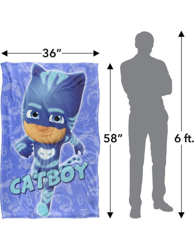 Manta LOGOVISION Catboy 91x147 cm Forro Polar Niños
