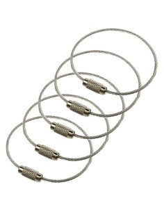 5 Asas de Etiqueta de Equipaje Acero Inoxidable Ovener 15.24 cm