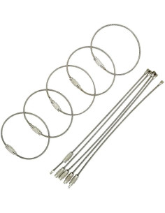 5 Asas de Etiqueta de Equipaje Acero Inoxidable Ovener 15.24 cm 2