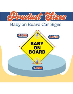 Espejo de Coche para Bebés Genérico - A Prueba de Roturas 12.7cm 2