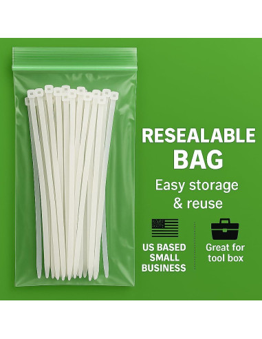 Bridas Transparentes Nirah 10 cm - 100 Piezas, 8.16 kg Resistencia