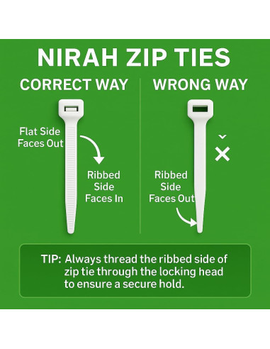 Bridas Transparentes Nirah 10 cm - 100 Piezas, 8.16 kg Resistencia