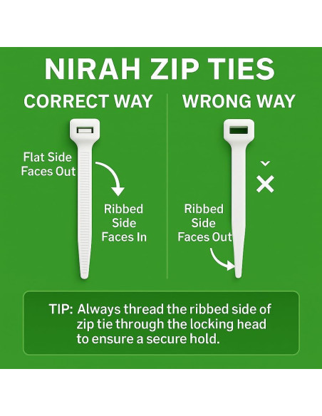 Bridas Transparentes Nirah 10 cm - 100 Piezas, 8.16 kg Resistencia