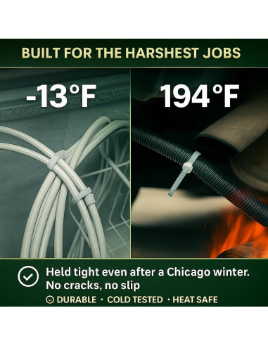 Bridas Transparentes Nirah 10 cm - 100 Piezas, 8.16 kg Resistencia