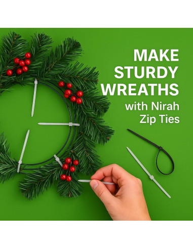 Bridas Transparentes Nirah 10 cm - 100 Piezas, 8.16 kg Resistencia