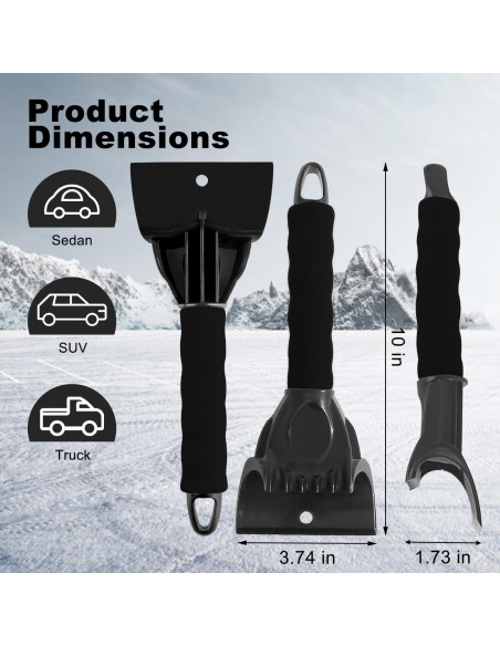 Raspador de Nieve y Hielo Rest-Eazzzy con Mango de Espuma