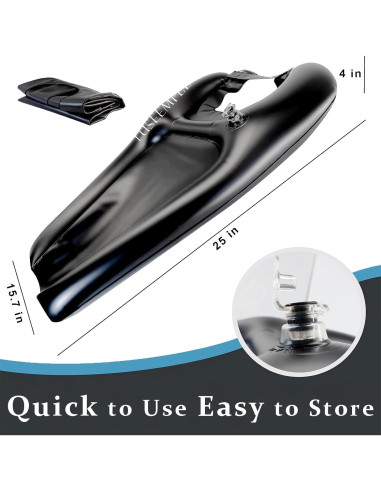 Tazón de Champú Portátil Tuseemple Negro 63.5cm para Lavado